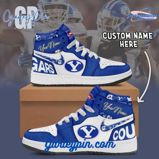 BYU Cougars NCAA Custom Name Air Jordan 1 Sneaker