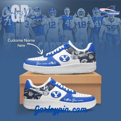 BYU Cougars NCAA Custom Name Nike Air Force 1 Sneaker