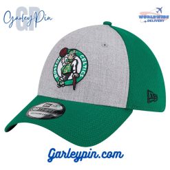 Boston Celtics New Era Two-Tone Heather Gray  Kelly Green Hat