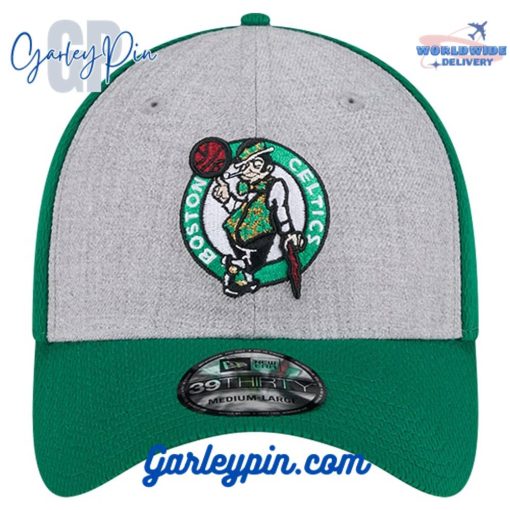 Boston Celtics New Era Two-Tone Heather Gray  Kelly Green Hat