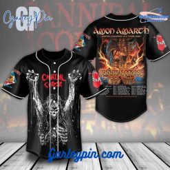 Cannibal Corpse Amon Amarth Metal Crushes All Tour 2024 Baseball Jersey