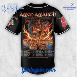 Cannibal Corpse Amon Amarth Metal Crushes All Tour 2024 Baseball Jersey