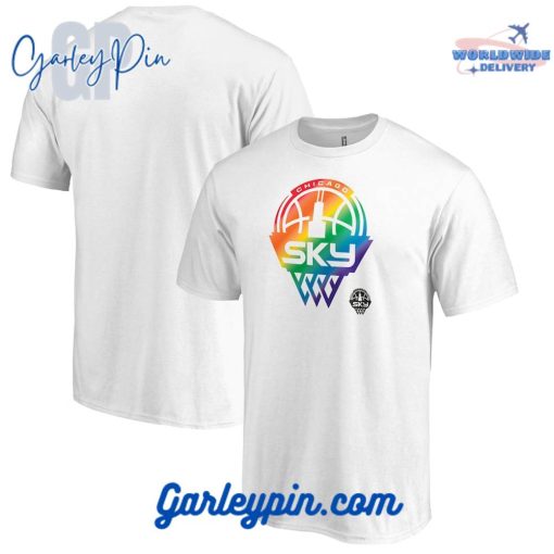 Chicago Sky Team Pride White T-Shirt