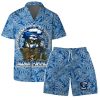 Duke Blue Devils NCAA  Aloha Tiki Pattern Hawaiian Set