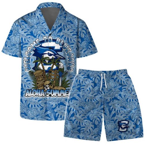 Creighton Bluejays Welcome To NCAA Pattern Hawaiian Set