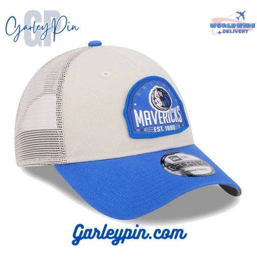 Dallas Mavericks New Era Khaki Blue Hat