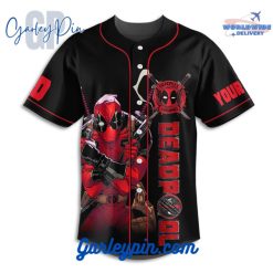 Deadpool Custom Name Baseball Jersey