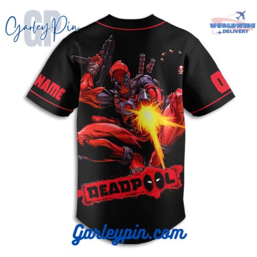 Deadpool Custom Name Baseball Jersey