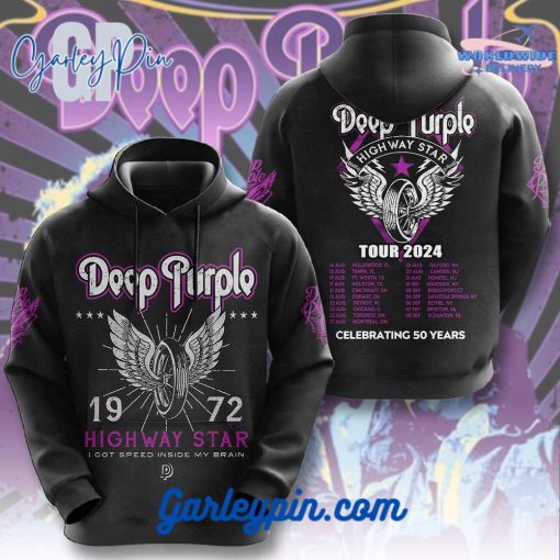 Deep Purple Highway Star Celebrating 50 Years Hoodie