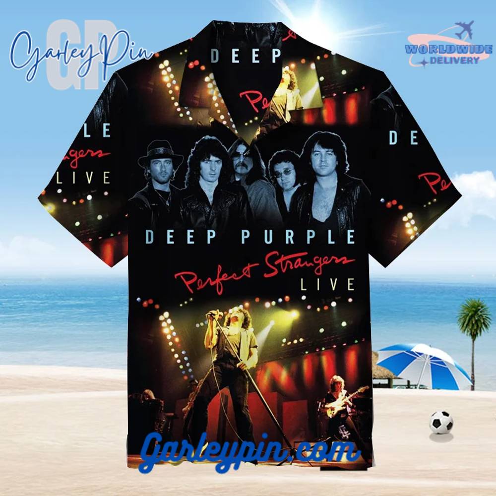 Deep Purple Perfect Strangers Hawaiian Shirt