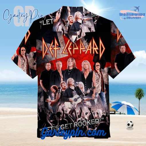 Def Leppard Lets Get Rocked Hawaiian Shirt