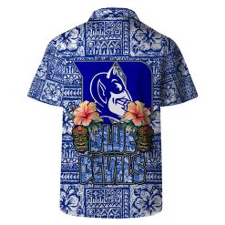 Duke Blue Devils NCAA Aloha Tiki Pattern Hawaiian Set