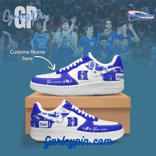 Duke Blue Devils NCAA Custom Name Nike Air Force 1 Sneaker