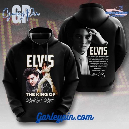 Elvis Presley The King Of Rock N Roll Hoodie