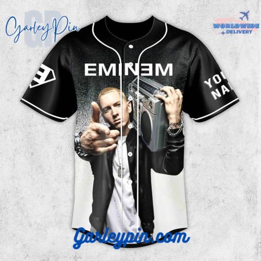 Eminem Custom Name Baseball Jersey