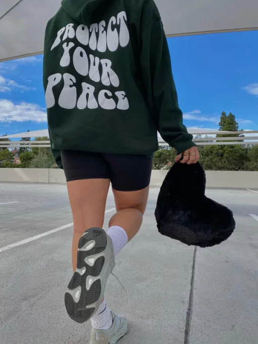 Semispoiled “Protect Your Peace” Forest Green Hoodie