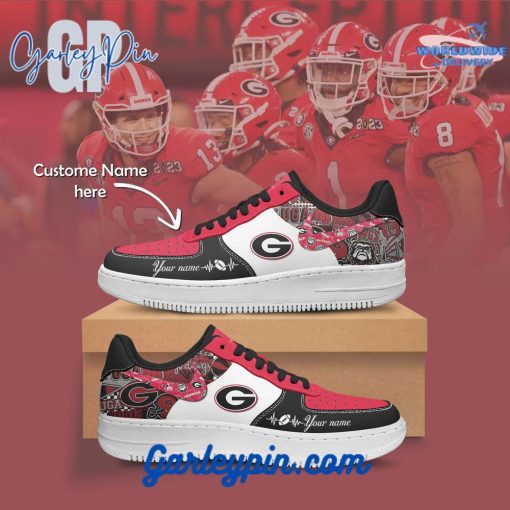 Georgia Bulldogs NCAA Custom Name Nike Air Force 1 Sneaker
