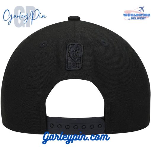 Golden State Warriors New Era Black On Black Snapback Hat