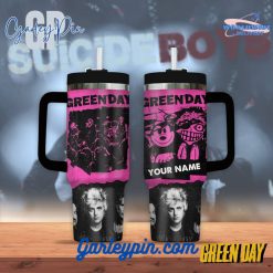 Green Day Custom Name Stanley Tumbler 40oz