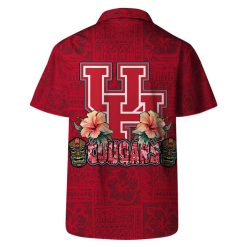 Houston Cougars NCAA Aloha Tiki Pattern Hawaiian Set