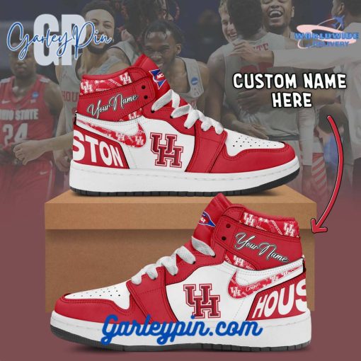 Houston Cougars NCAA Custom Name Air Jordan 1 Sneaker