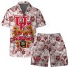 Houston Cougars  NCAA  Aloha Tiki Pattern Hawaiian Set