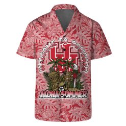 Houston Cougars Welcome To NCAA Pattern Hawaiian Set