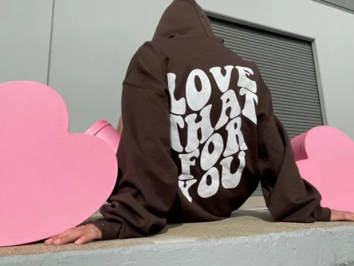 Semispoiled Love That For You Brown Hoodie