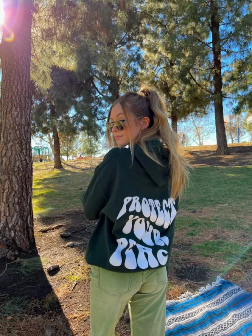 Semispoiled “Protect Your Peace” Forest Green Hoodie