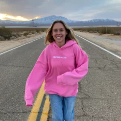 Semispoiled Pink Hoodie With White Love That For You Hoodie