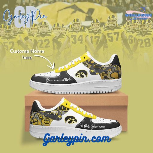 Iowa Hawkeyes NCAA Custom Name Nike Air Force 1 Sneaker