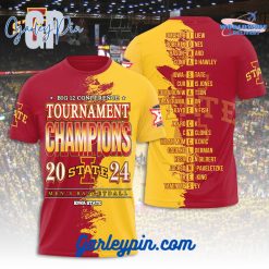 Iowa State Cyclones Men’s Basketball 2024 Big 12 Conference Tournament Champions T-Shirt