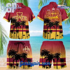 Iowa State Cyclones Mens Basketball Big 12 Champs 2024 Hawaiian Set