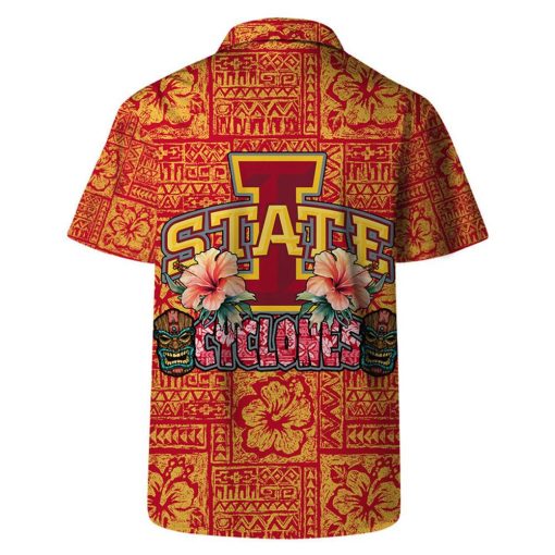 Iowa State Cyclones NCAA Aloha Tiki Pattern Hawaiian Set