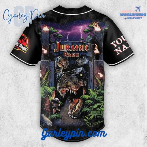 Jurassic Park Custom Name  Baseball Jersey
