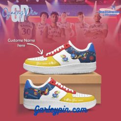 Kansas Jayhawks NCAA Custom Name Nike Air Force 1 Sneaker