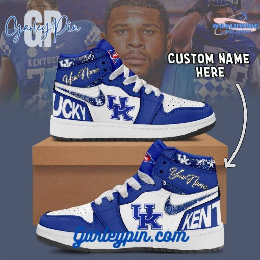 Kentucky Wildcats NCAA Custom Name Air Jordan 1 Sneaker