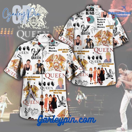 Queen Mercury May Taylor Deacon Hawaiian Set