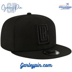 LA Clippers New Era Black On Black Snapback Hat