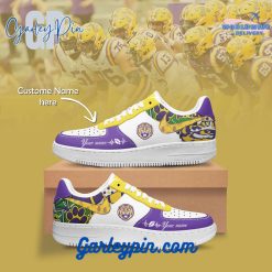 LSU Tigers NCAA Custom Name Nike Air Force 1 Sneaker