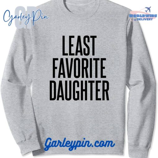 Least Favorite Daughter Heather Grey Sweatshirt
