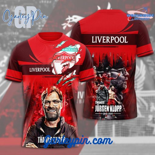Liverpool Thanks Klopp 2015-2024 T-Shirt
