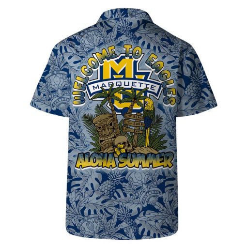 Marquette Golden Eagles Welcome To NCAA Pattern Hawaiian Set