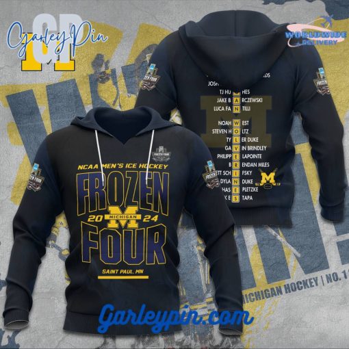 Michigan Wolverines  Frozen Four 2024 Hoodie