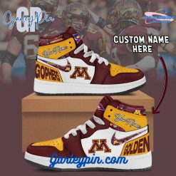 Minnesota Golden Gophers NCAA Custom Name Air Jordan 1 Sneaker