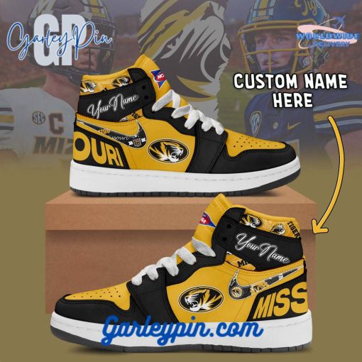 Missouri Tigers NCAA Custom Name Air Jordan 1 Sneaker