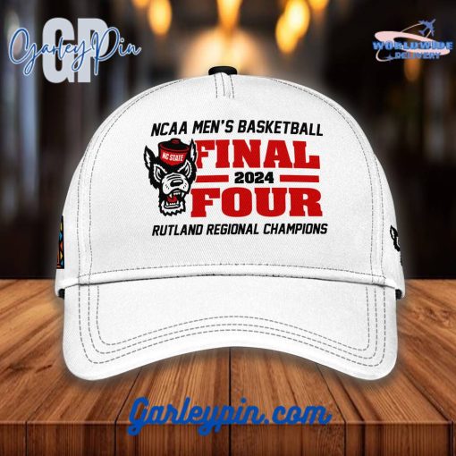 NC State Wolfpack Basketball 2024 March Madness Final Four White Cap