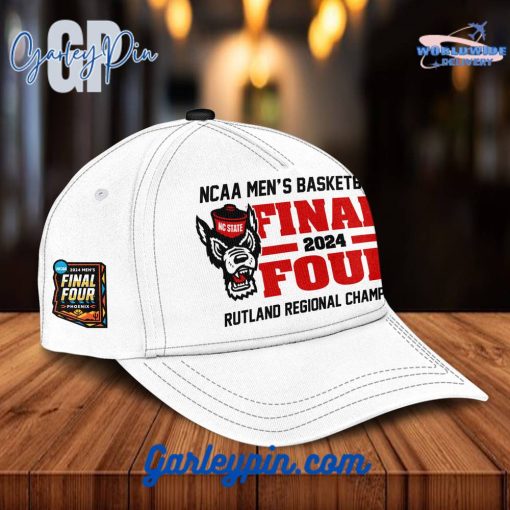 NC State Wolfpack Basketball 2024 March Madness Final Four White Cap