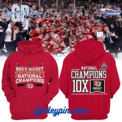 NCAA Denver Hockey 2024 National Champions 10X Red Hoodie