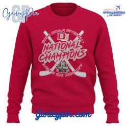 NCAA Denver Hockey Champions 2024 Red Sweatshirt